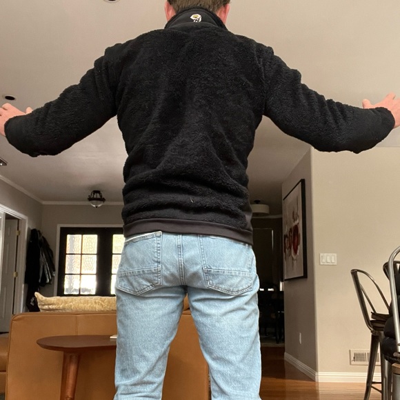 Mountain Hardwear Fleece Jacket Black Medium - Picture 3 of 4